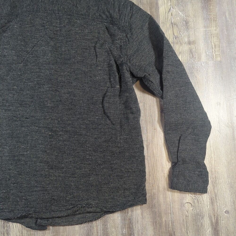 Genuine Dickies Shirt Mens Size Medium Heavyweight Tweed Grey Long Sleeve - Picture 11 of 15